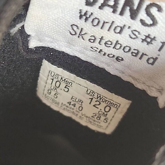 Vans Sk8-Hi 'Flame Black White' VN0A4U3CXEY Mens Size 10.5 - Picture 11 of 11